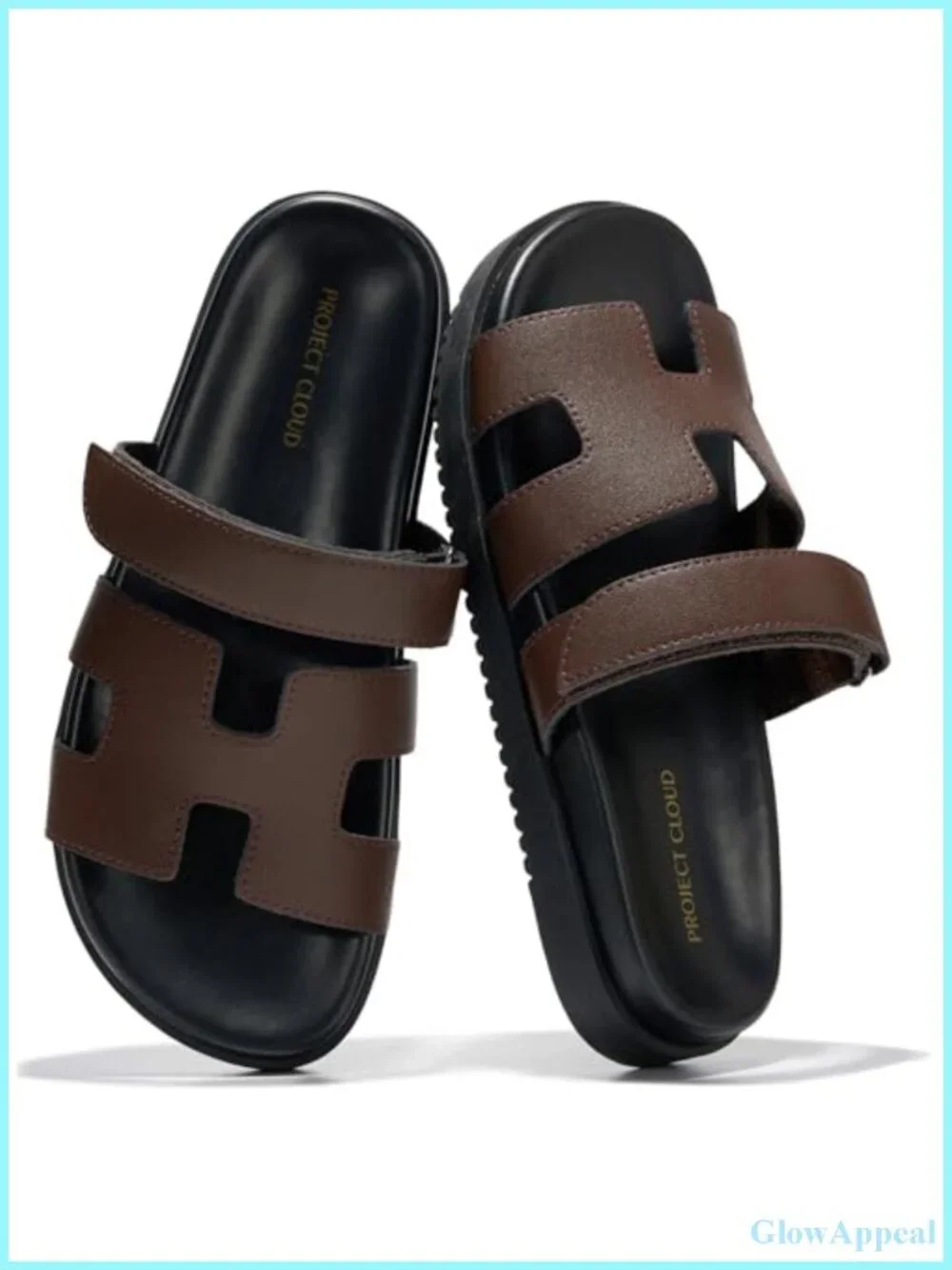 Genuine Leather Slide Sandals Women Water Resistant Non-Slip Comfort
